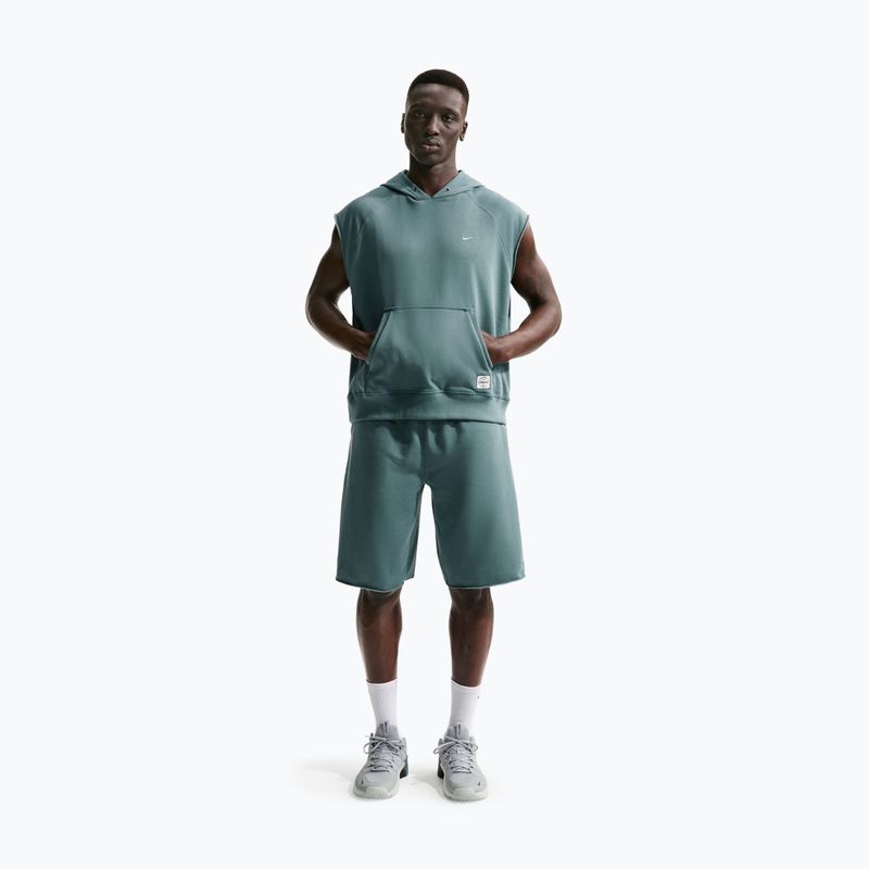 Bluză de antrenament pentru bărbați Nike Athletic Club Dri-Fit Sleeveless Hoodie mineral slate/mineral slate 2