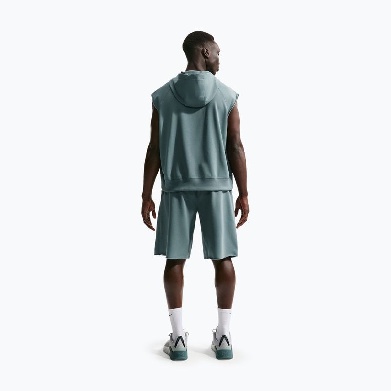Bluză de antrenament pentru bărbați Nike Athletic Club Dri-Fit Sleeveless Hoodie mineral slate/mineral slate 3