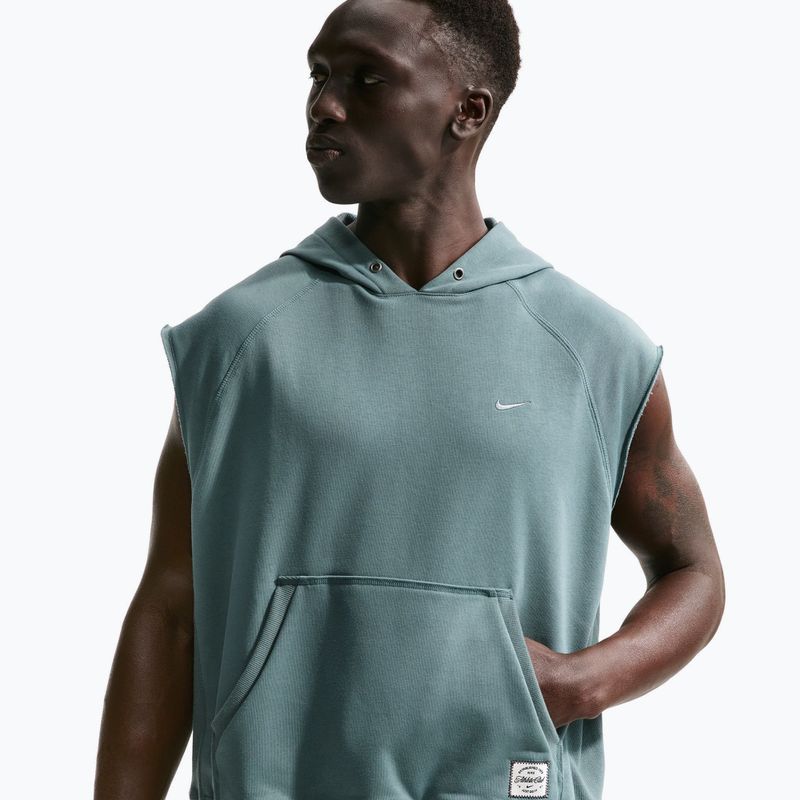 Bluză de antrenament pentru bărbați Nike Athletic Club Dri-Fit Sleeveless Hoodie mineral slate/mineral slate 4