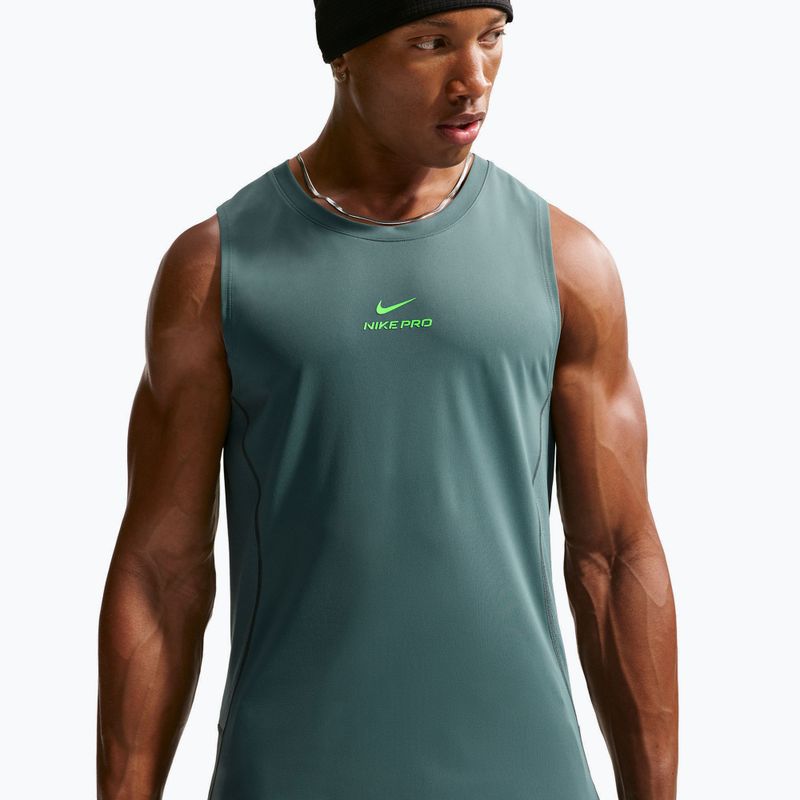 Tricou de antrenament pentru bărbați Nike Pro Training Dri-Fit mineral slate/green strike 4