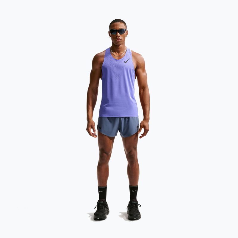 Tricou de alergare pentru bărbați Nike AeroSwift Dri-Fit ADV sapphire/black 2