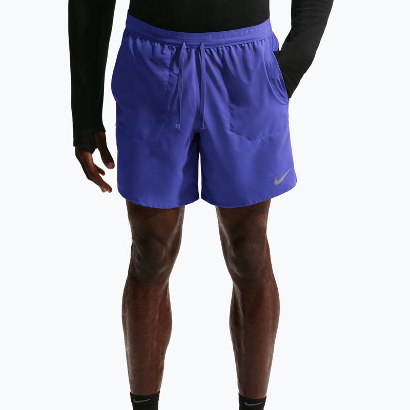 Pantaloni scurți de alergare pentru bărbați Nike Stride Dri-Fit 2in1 7" lapis 5