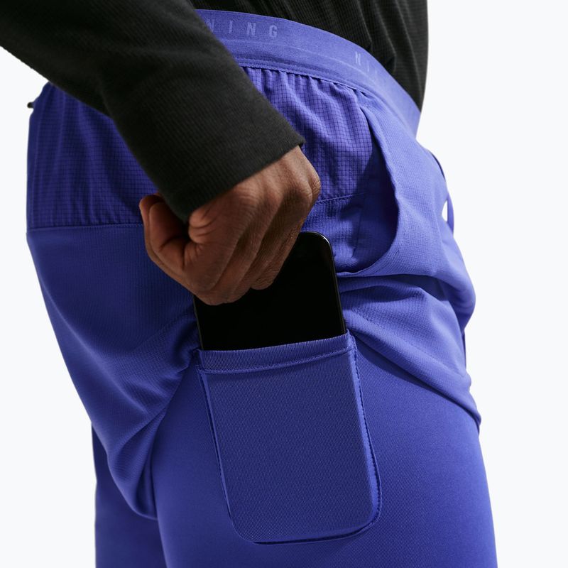 Pantaloni scurți de alergare pentru bărbați Nike Stride Dri-Fit 2in1 7" lapis 6