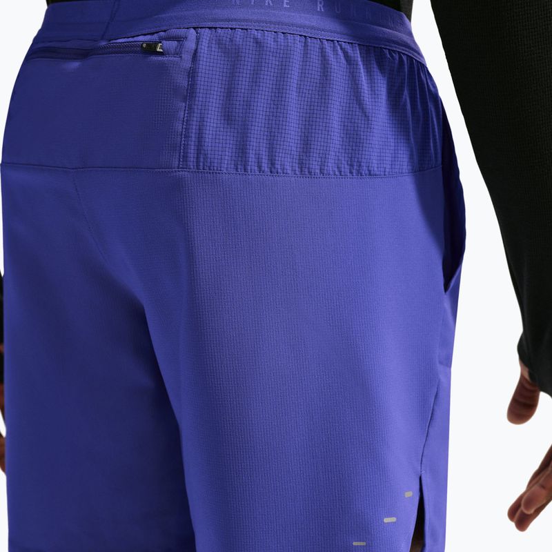 Pantaloni scurți de alergare pentru bărbați Nike Stride Dri-Fit 2in1 7" lapis 7