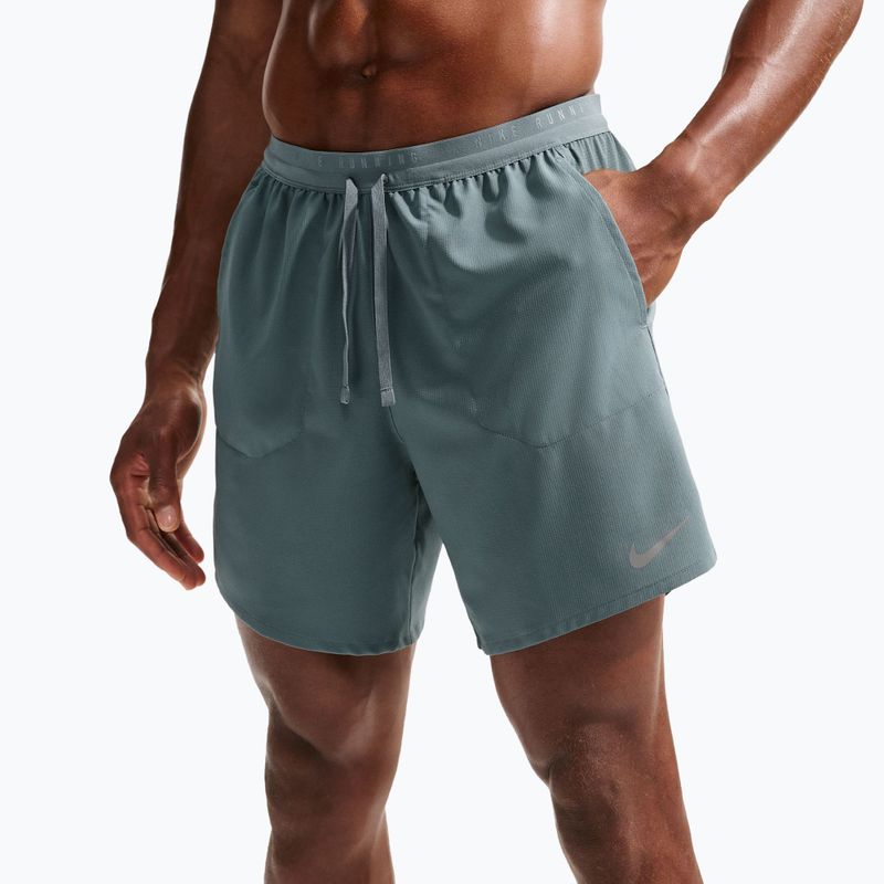 Pantaloni scurți de alergare pentru bărbați Nike Stride Dri-Fit 2in1 7" mineral slate 5