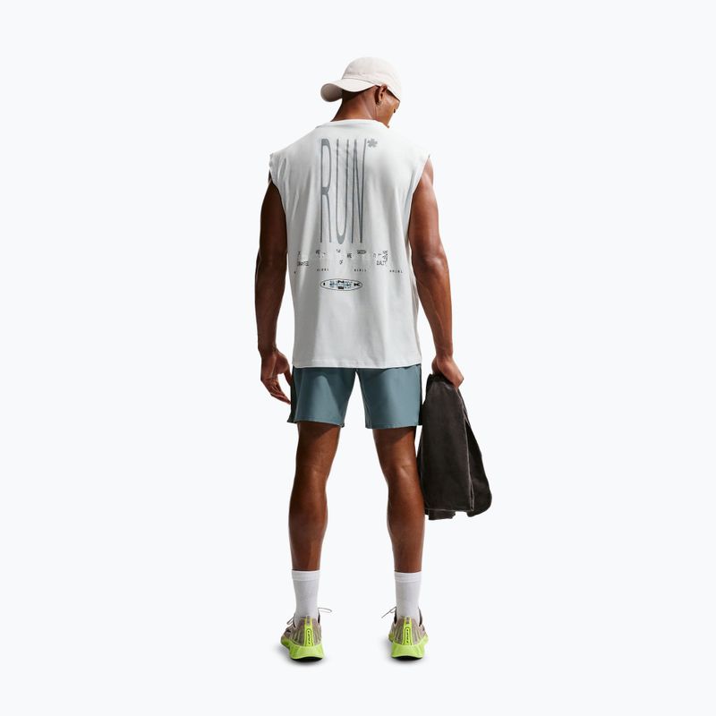 Pantaloni scurți de alergare pentru bărbați Nike Miler Dri-Fit Brief Lined7" mineral slate 3