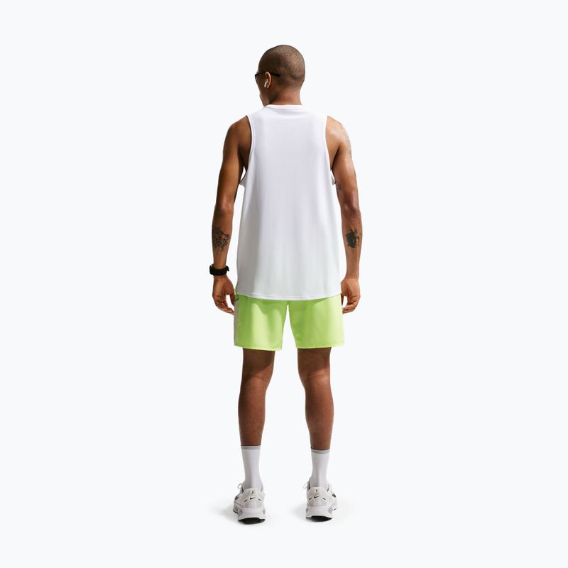 Pantaloni scurți de alergare pentru bărbați Nike Miler Dri-Fit Brief Lined7" volt ice/barely volt 3