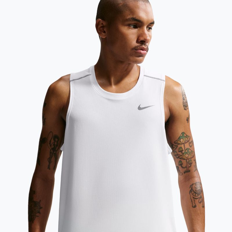 Tricou de alergare pentru bărbați Nike Miler Dri-Fit white 5