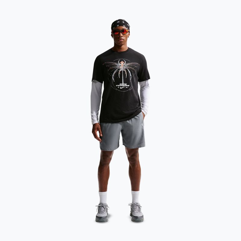 Pantaloni scurți pentru bărbați Nike Miler Dri-Fit 7" smoke grey/smoke grey 2