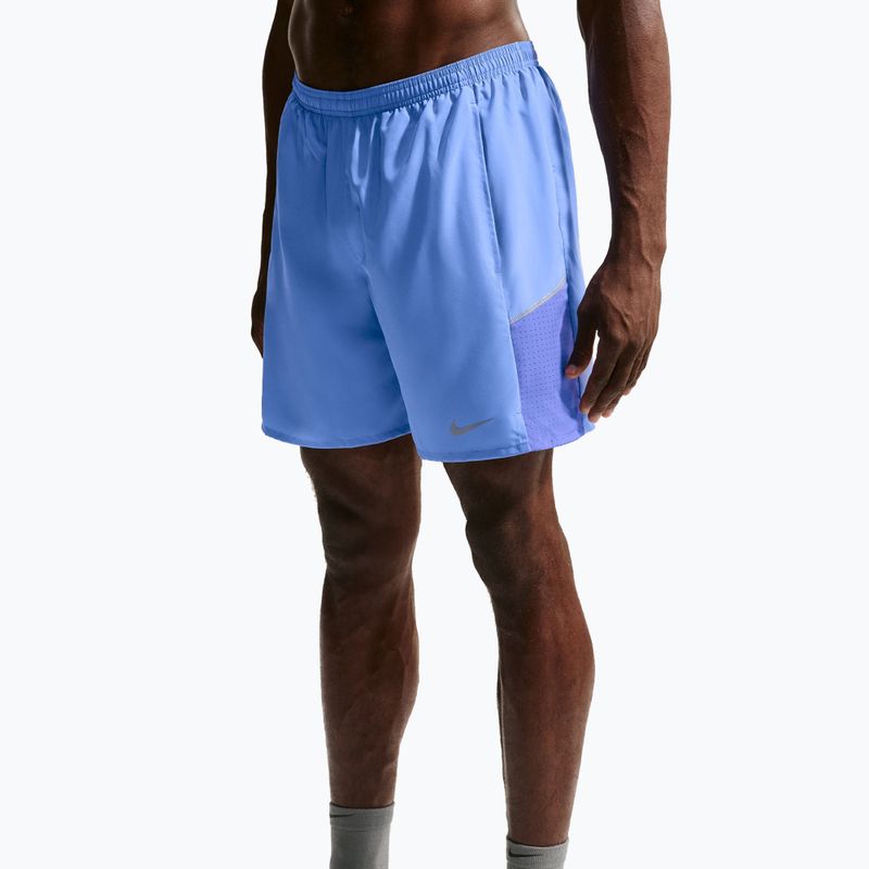 Pantaloni scurți de alergare pentru bărbați Nike Miler Dri-Fit 2in1 7" royal pulse/sapphire 5