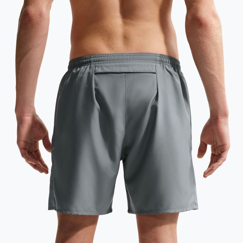 Pantaloni scurți de alergare pentru bărbați Nike Miler Dri-Fit Brief Lined7" smoke grey/smoke grey 4