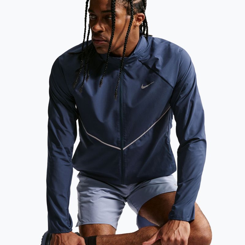 Geacă de alergare pentru bărbați Nike Miler Repel UV midnight navy 7