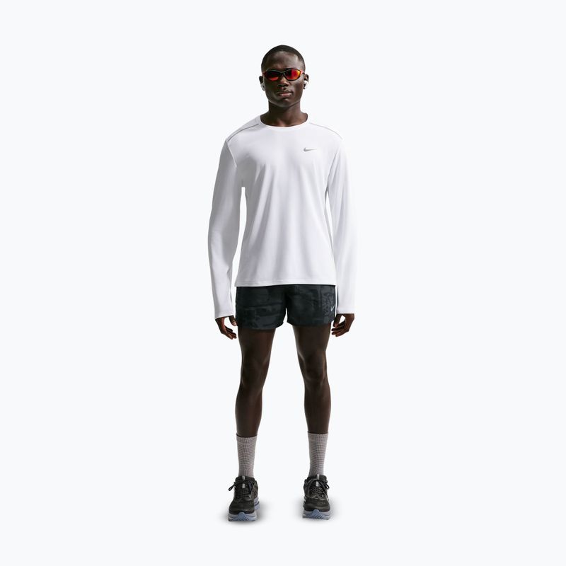 Longsleeve de alergare pentru bărbați Nike Miler Dri-Fit UV white 2