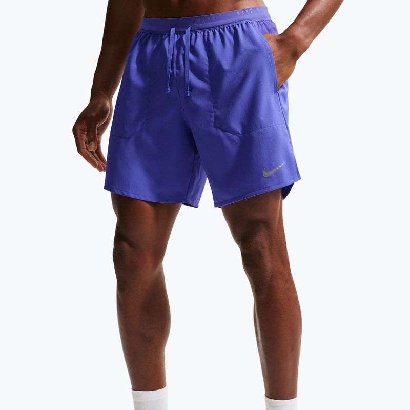 Pantaloni scurți de alergare pentru bărbați Nike Stride Dri-Fit Brief-Lined 7" lapis 5