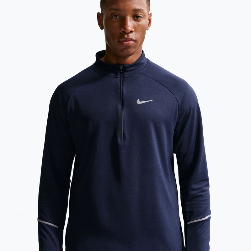 Bluză de alergare pentru bărbați Nike Miler Dri-Fit UV 1/2 Zip midnight navy 4