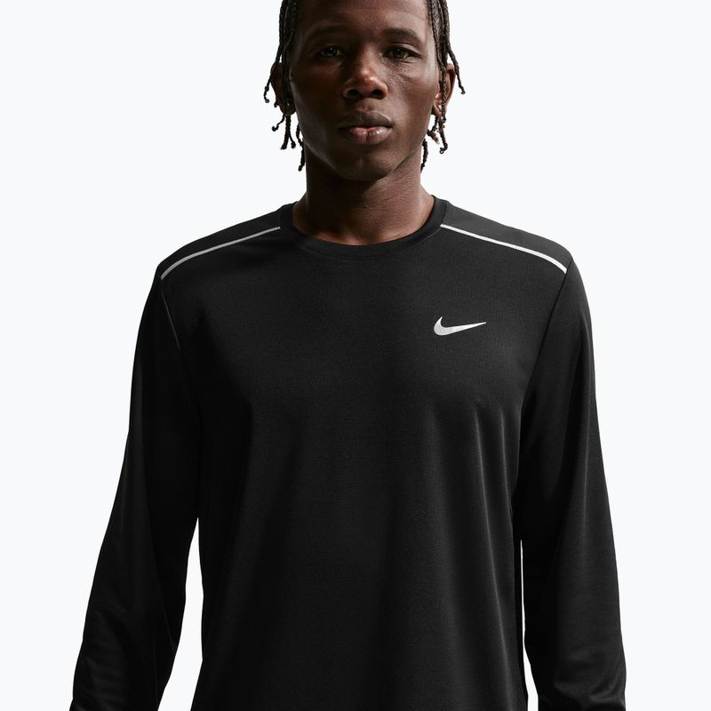 Longsleeve de alergare pentru bărbați Nike Miler Dri-Fit UV black 4