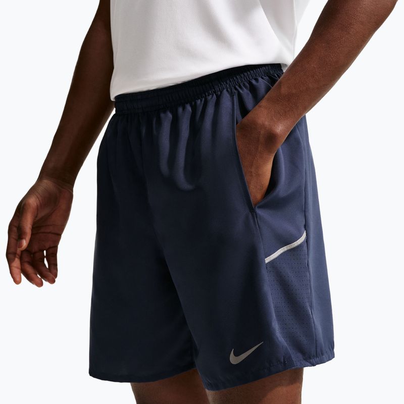 Pantaloni scurți de alergare pentru bărbați Nike Miler Dri-Fit Brief Lined7" midnight navy 5