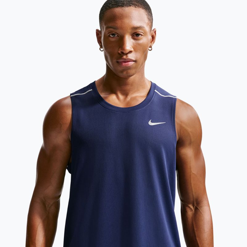 Tricou de alergare pentru bărbați Nike Miler Dri-Fit midnight navy 4