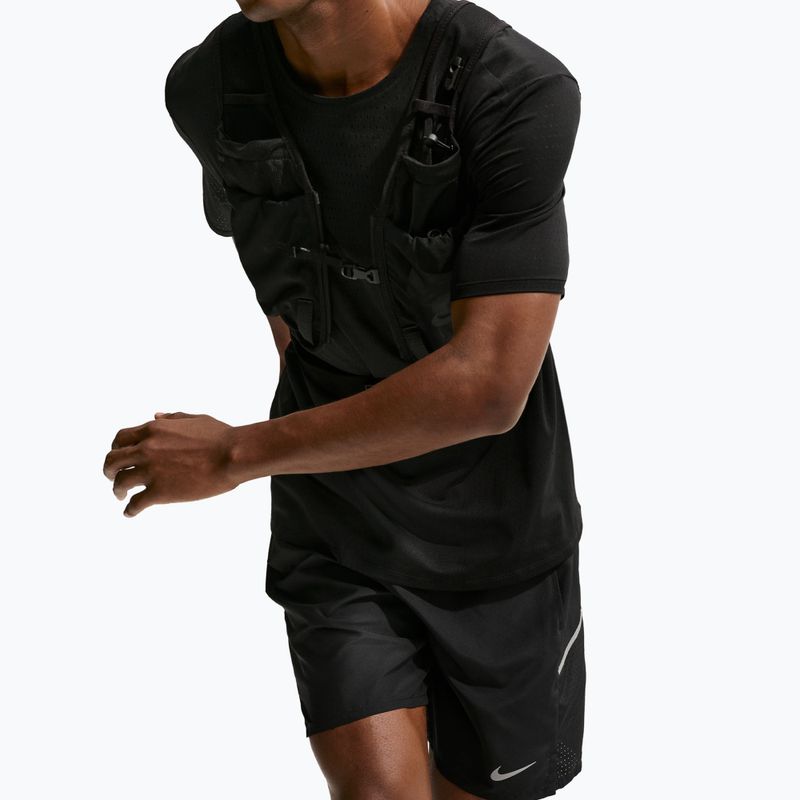 Pantaloni scurți de alergare pentru bărbați Nike Miler Dri-Fit 2in1 7" black/black 4