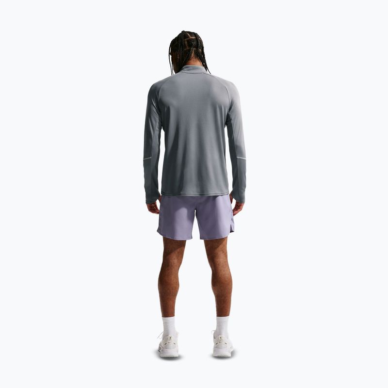 Bluză de alergare pentru bărbați Nike Miler Dri-Fit UV 1/2 Zip smoke grey 3