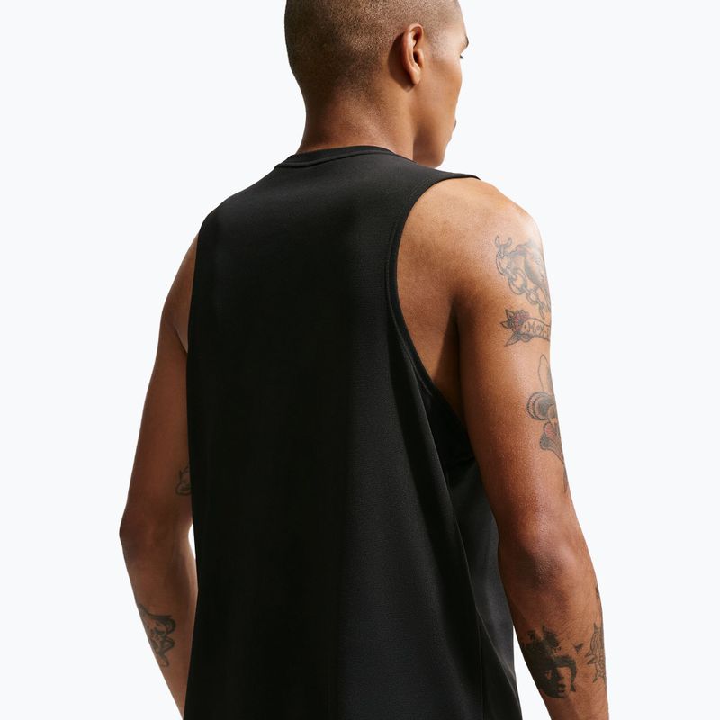 Tricou de alergare pentru bărbați Nike Miler Dri-Fit black 5