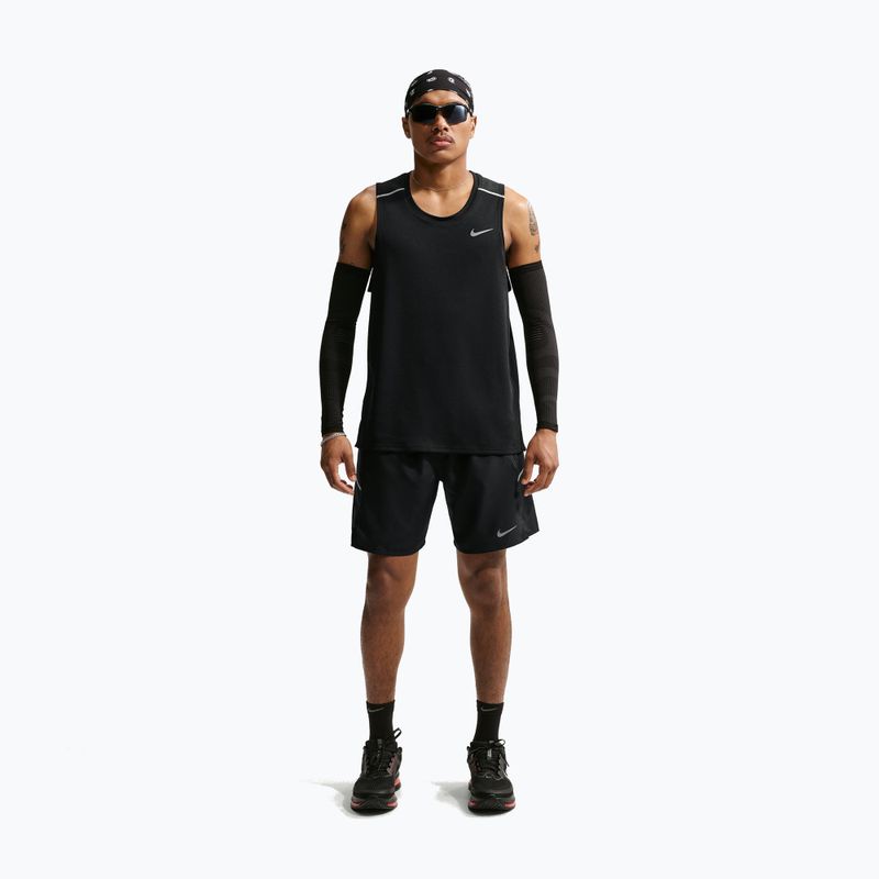 Pantaloni scurți de alergare pentru bărbați Nike Miler Dri-Fit Brief Lined7" black/black 2