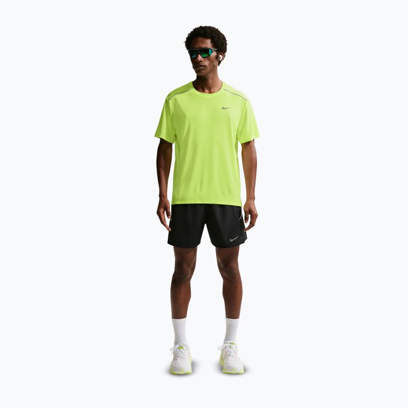 Tricou de alergare pentru bărbați Nike Miler Dri-Fit UV volt ice 2