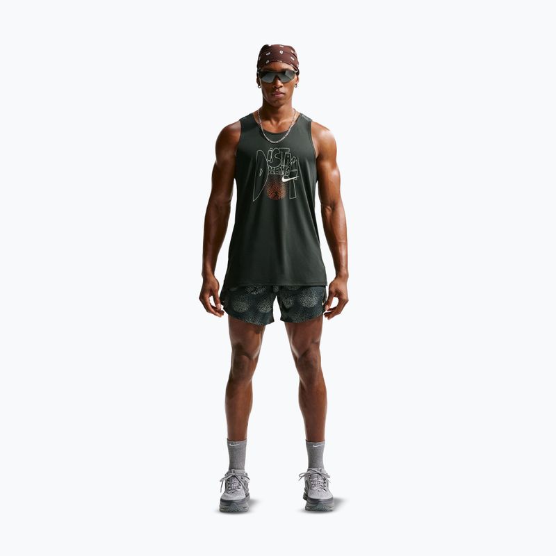 Pantaloni scurți de alergare pentru bărbați Nike Stride Dri-Fit Brief Lined 5" black spruce 2