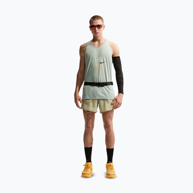 Tricou de alergare pentru bărbați Nike Stride Dri-Fit ADV jade horizon/linen 2