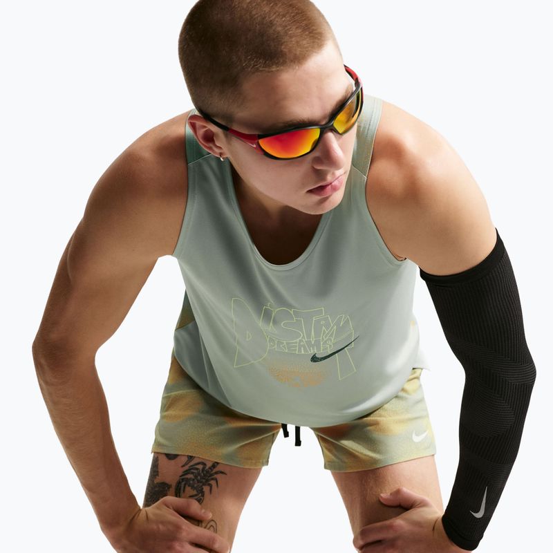 Tricou de alergare pentru bărbați Nike Stride Dri-Fit ADV jade horizon/linen 5
