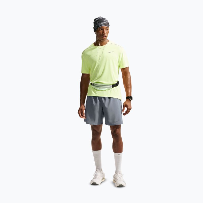 Pantaloni scurți de alergare pentru bărbați Nike Miler Dri-Fit 2in1 7" smoke grey/smoke grey 2