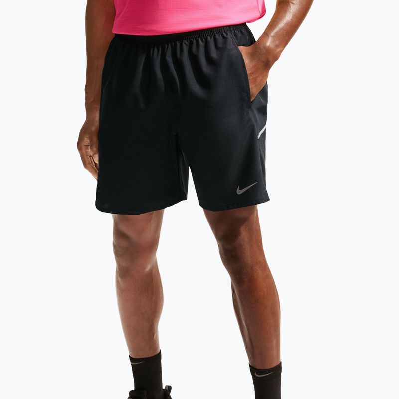 Pantaloni scurți pentru bărbați Nike Miler Dri-Fit 7" black/black 4