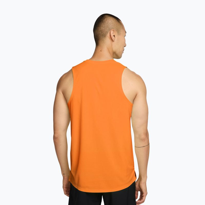 Tricou de alergare pentru bărbați Nike Miler Dri-Fit total orange 2