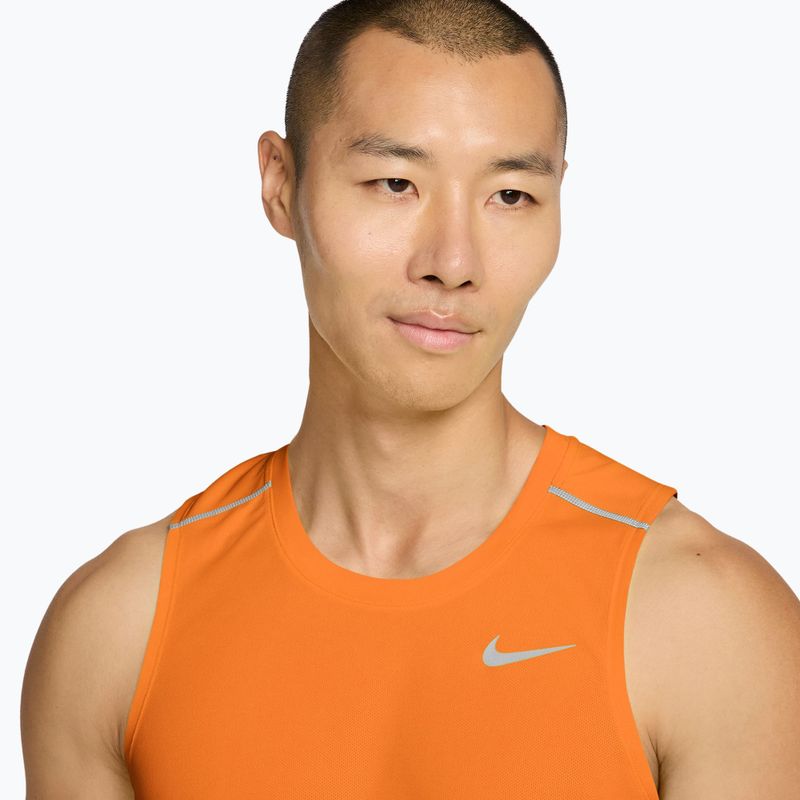 Tricou de alergare pentru bărbați Nike Miler Dri-Fit total orange 3
