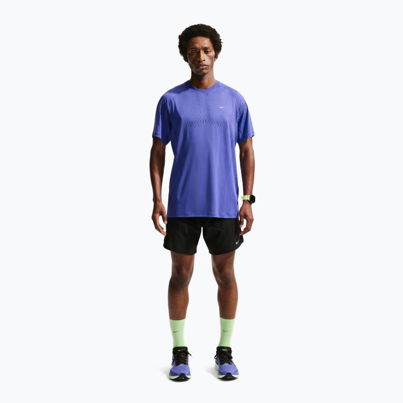 Tricou de alergare pentru bărbați Nike Stride Dri-Fit ADV lapis/deep royal blue 2
