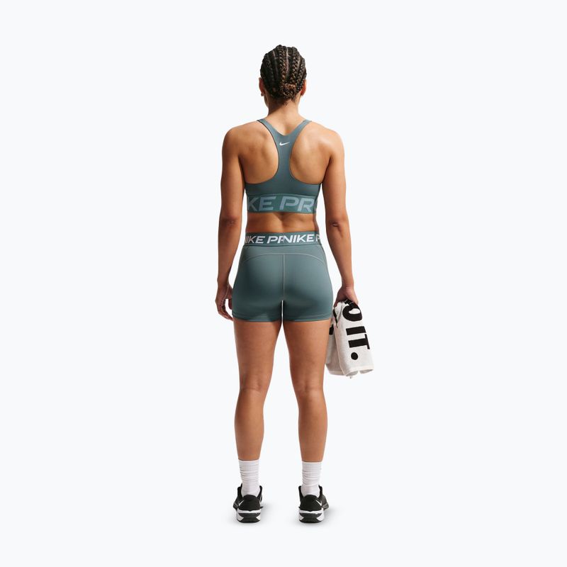 Sutien de antrenament Nike Pro Sculpt Medium Support mineral slate/denim turquoise/white 3