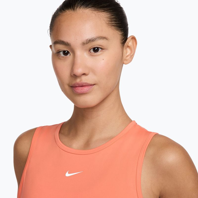Top de antrenament pentru femei Nike Pro Dri-Fit crimson bliss/white 3