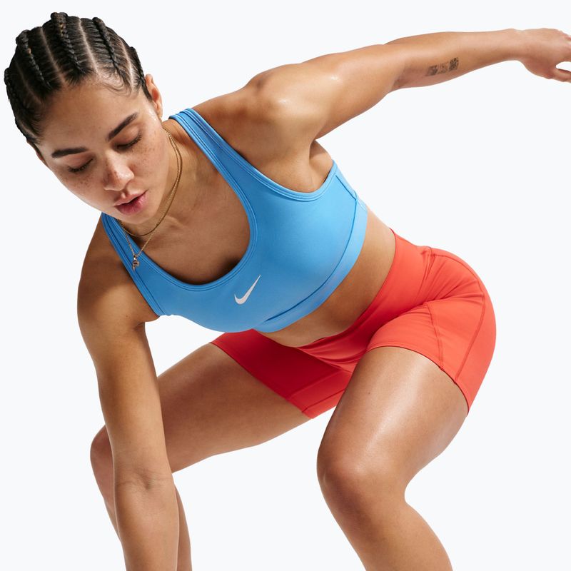 Sutien de antrenament Nike Swoosh Medium Support university blue/white 6
