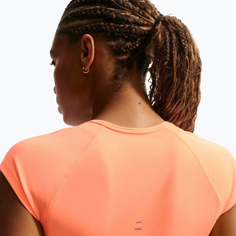 Tricou de alergare pentru femei Nike Swoosh Run Dri-Fit orange pulse/photon dust/white 4