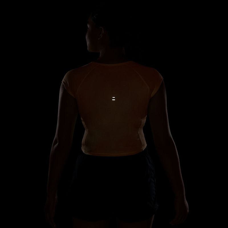 Tricou de alergare pentru femei Nike Swoosh Run Dri-Fit orange pulse/photon dust/white 6