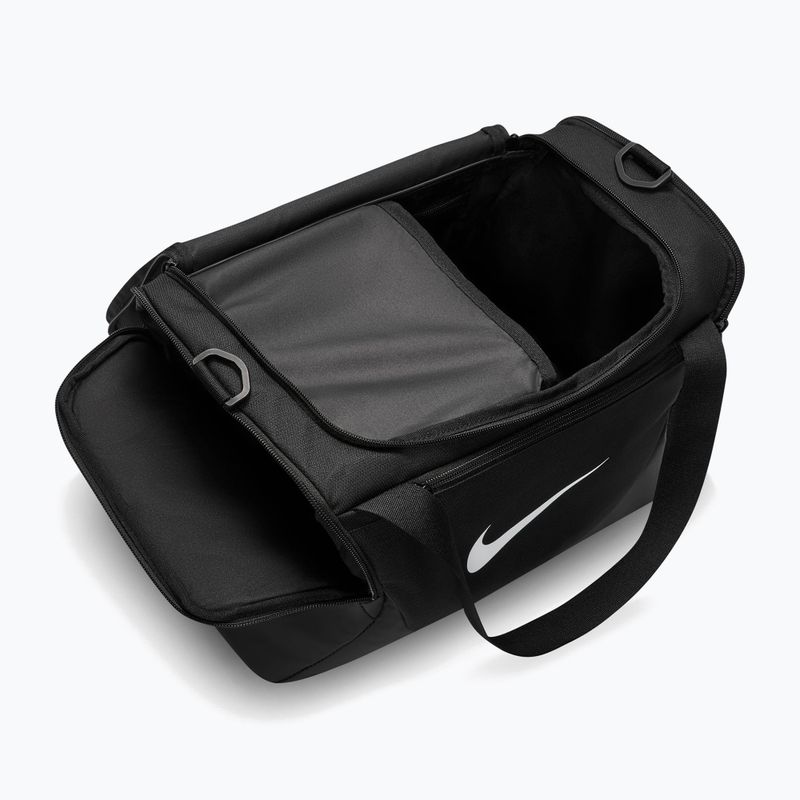 Geantă de antrenament Nike Brasilia Duffel Extra Small 24 l black/black/white 7