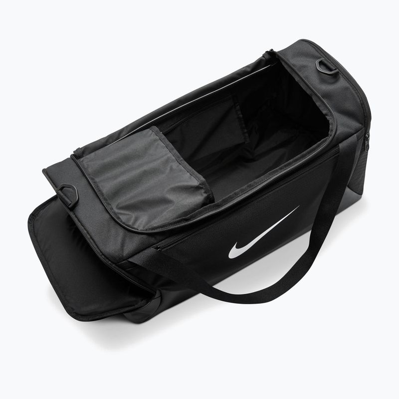 Geantă de antrenament Nike Brasilia Duffel Small 40 l black/black/white 5