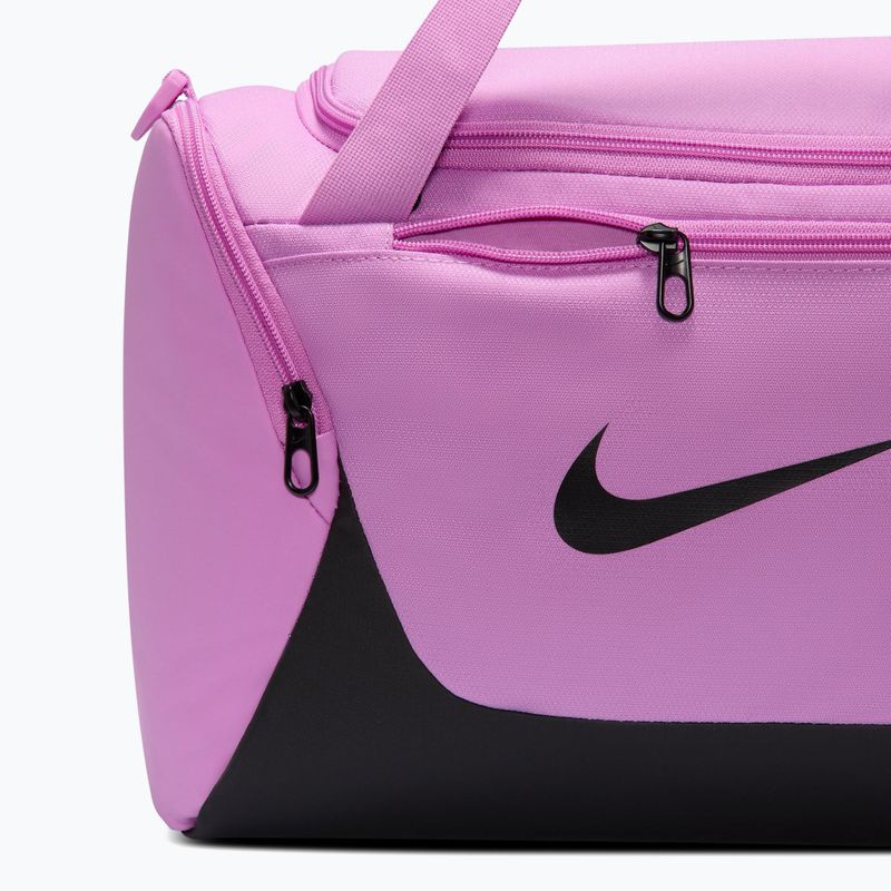 Geantă de antrenament Nike Brasilia Duffel Extra Small 24 l light magenta/black/black 6
