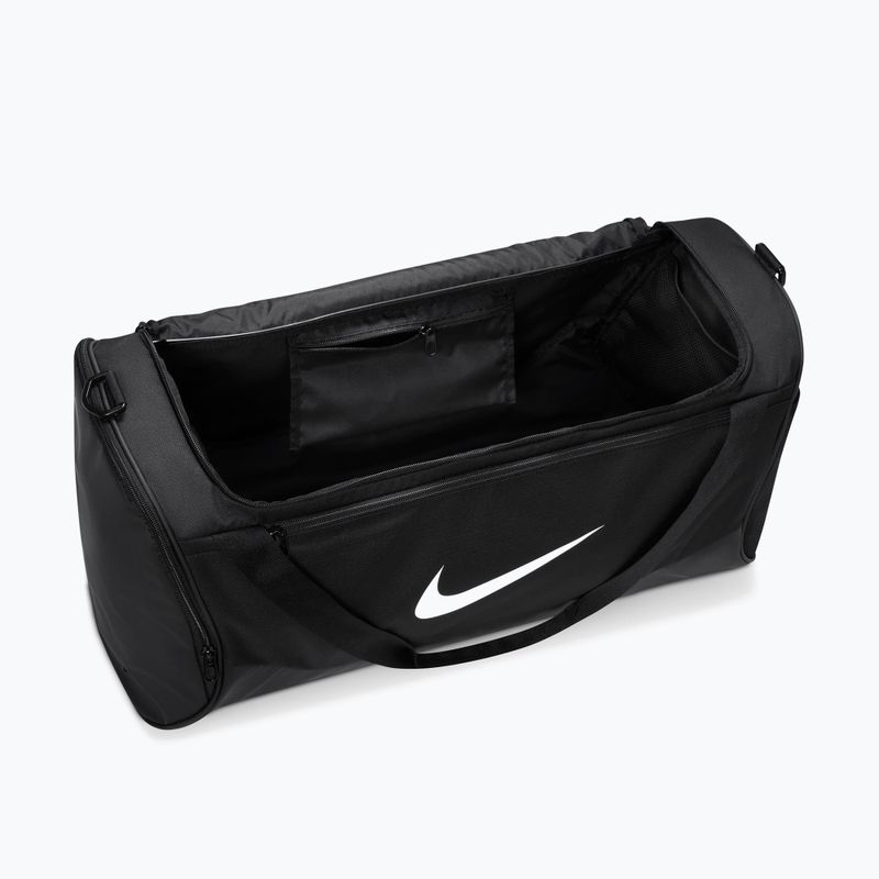 Geantă de antrenament Nike Brasilia Duffel Medium 60 l black/black/white 4