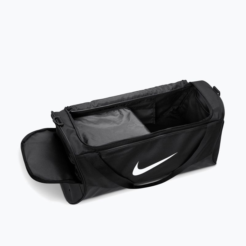 Geantă de antrenament Nike Brasilia Duffel Medium 60 l black/black/white 5