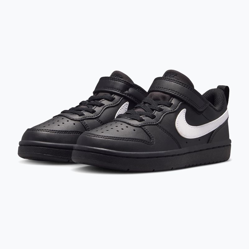 Încălțăminte pentru copii Nike Court Borough Low Recraft black/black/white 3