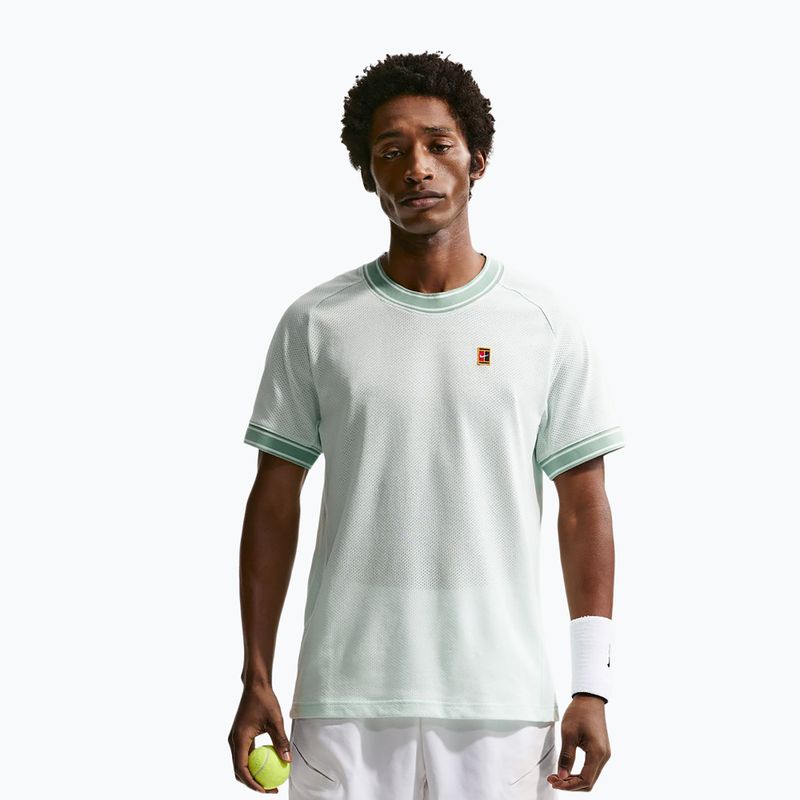Tricou de tenis pentru bărbați Nike Court Heritage barely green