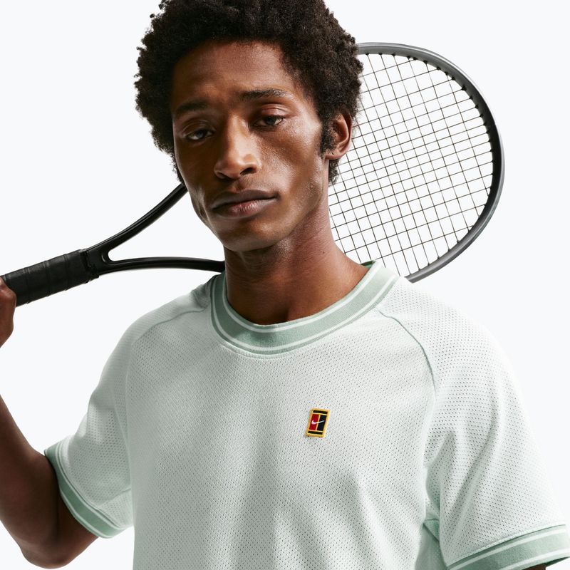 Tricou de tenis pentru bărbați Nike Court Heritage barely green 5