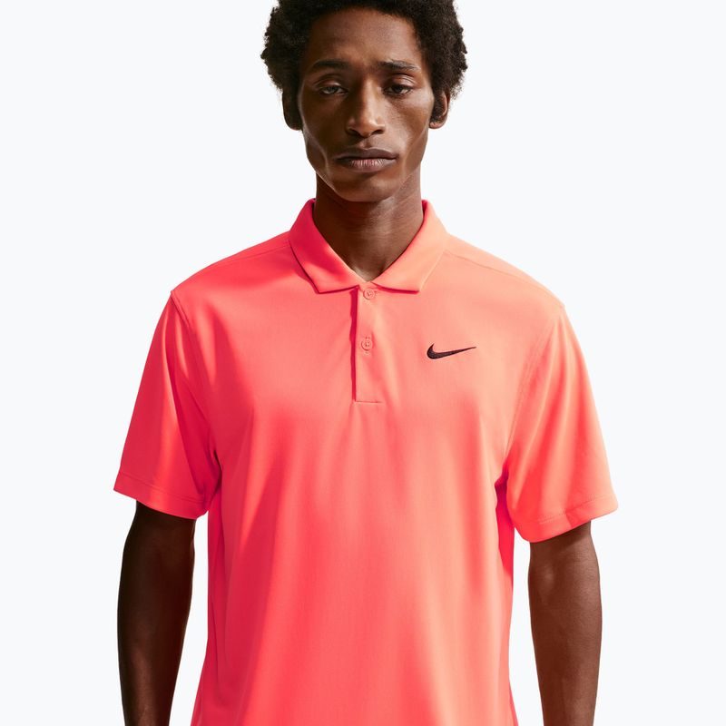 Tricou de tenis pentru bărbați Nike Court Dri-Fit Polo Solid hot lava/black 4