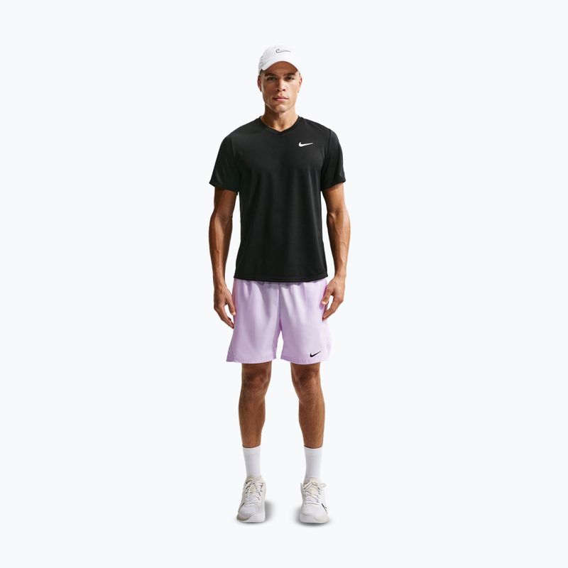 Pantaloni scurți de tenis pentru bărbați Nike Court Dri-Fit Victory 7" violet mist/black 2